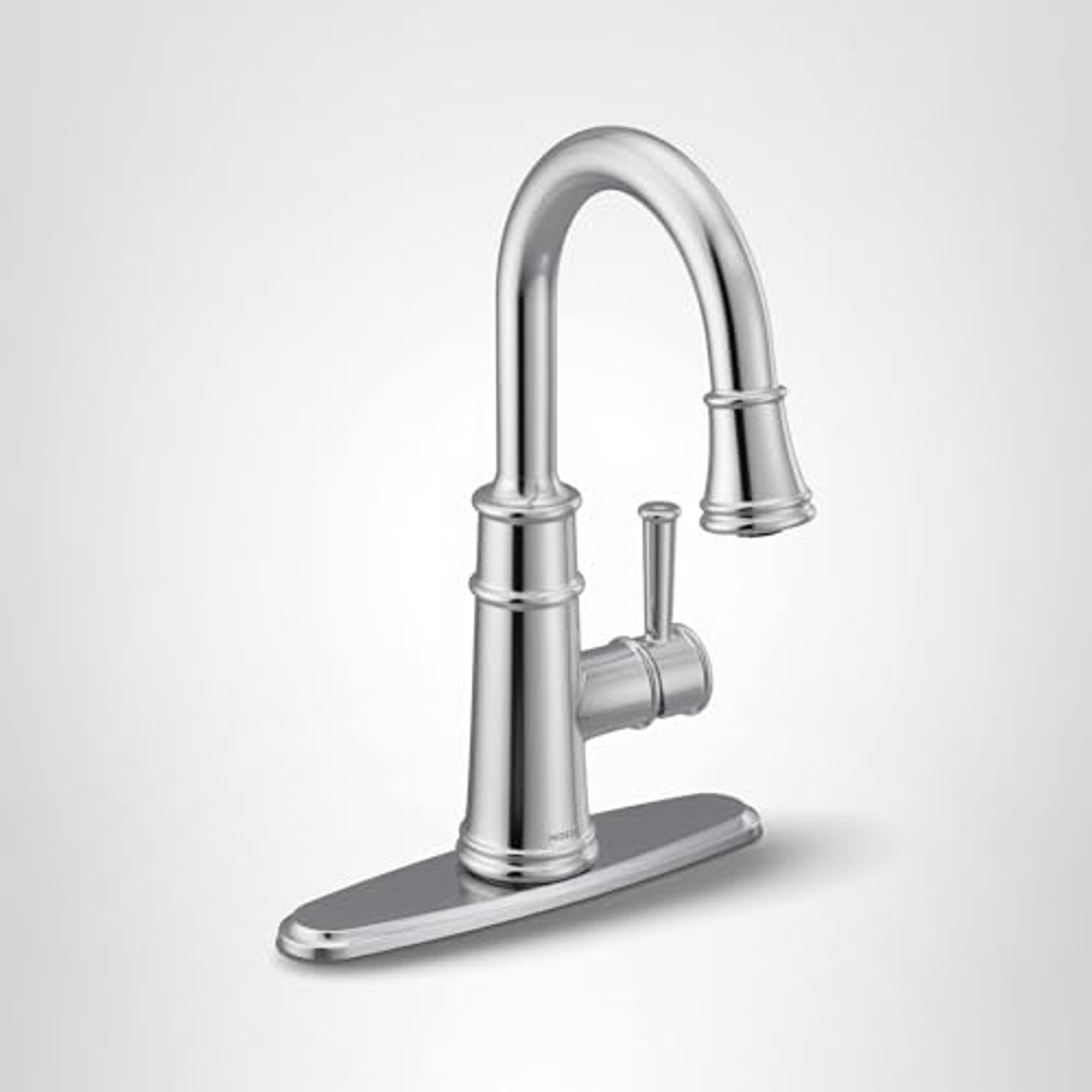 Moen Belfield One Handle Pulldown Bar Faucet with Power Clean Featuring Reflex in Chrome - 6260