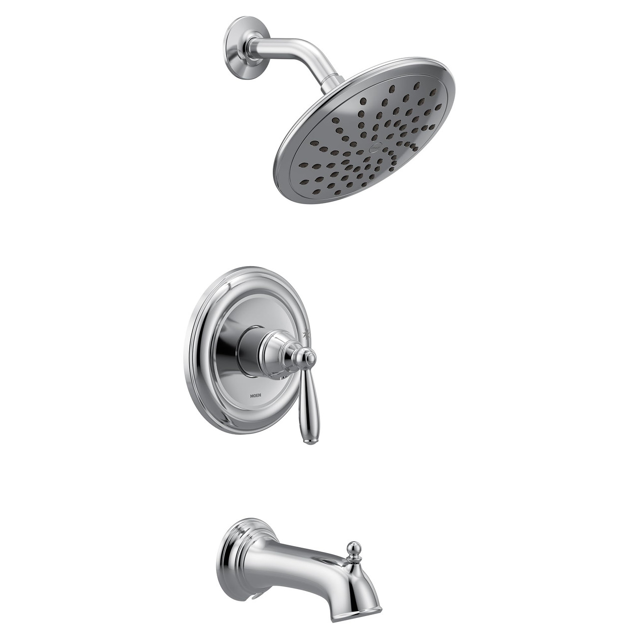 Moen Brantford M CORE 2 Series 1 Handle Tub and Shower Trim Kit in Chrome - UT2253EP
