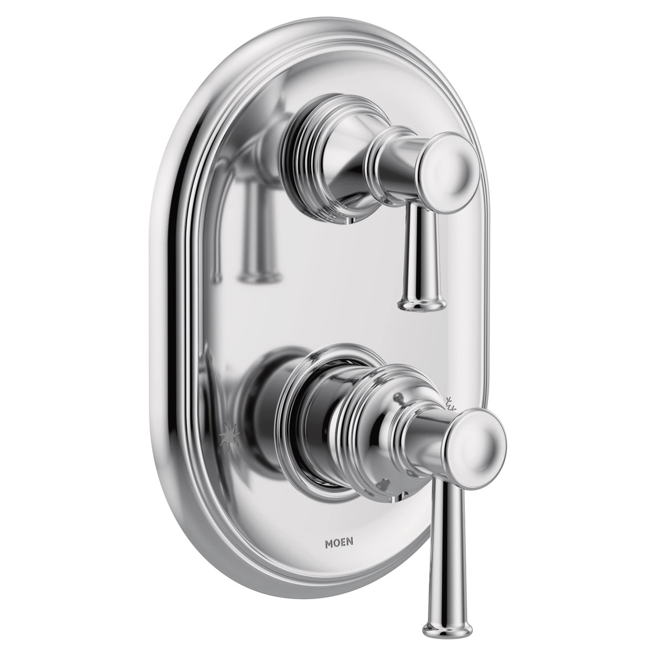 Moen Belfield M CORE 3 Series 2 Handle Shower Trim with Integrated Transfer Valve in Chrome - UT3322