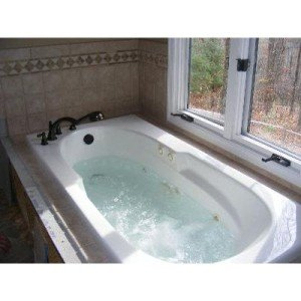 Moen Brantford Two Handle Deck Mount Roman Tub Faucet Trim Kit with Single Function Handshower in Brushed Nickel - T924BN