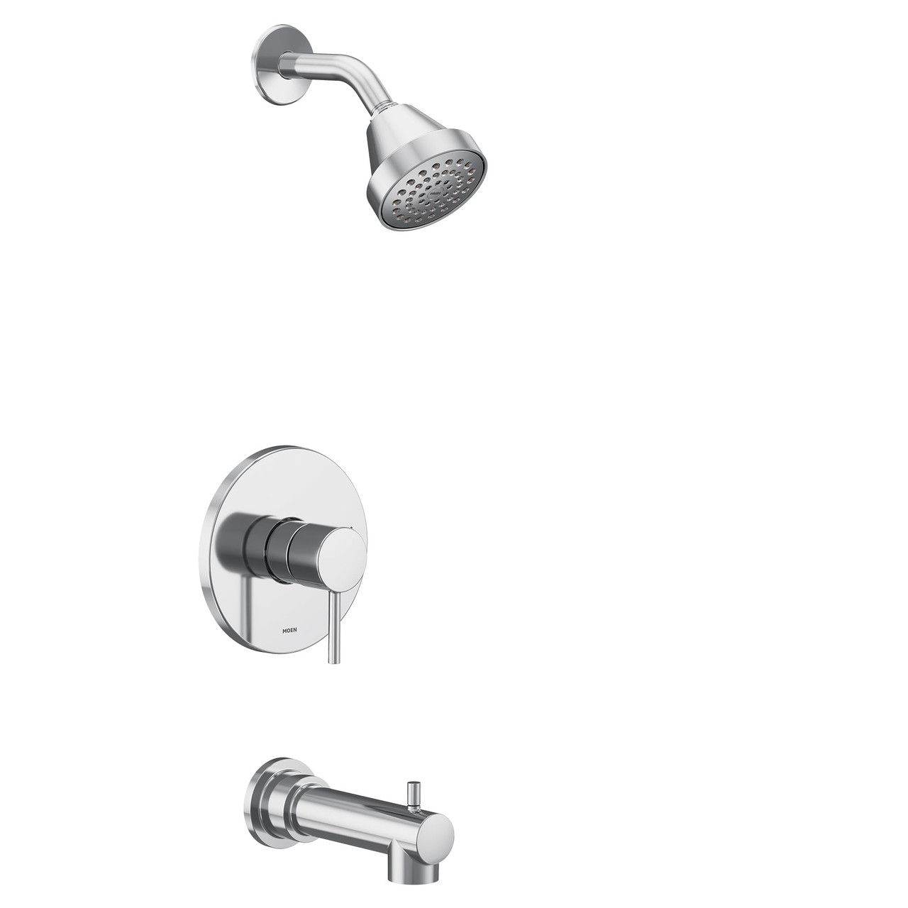 Moen M CORE 2 Series 1 Handle Tub and Shower Trim Kit in Chrome - UT2193EP