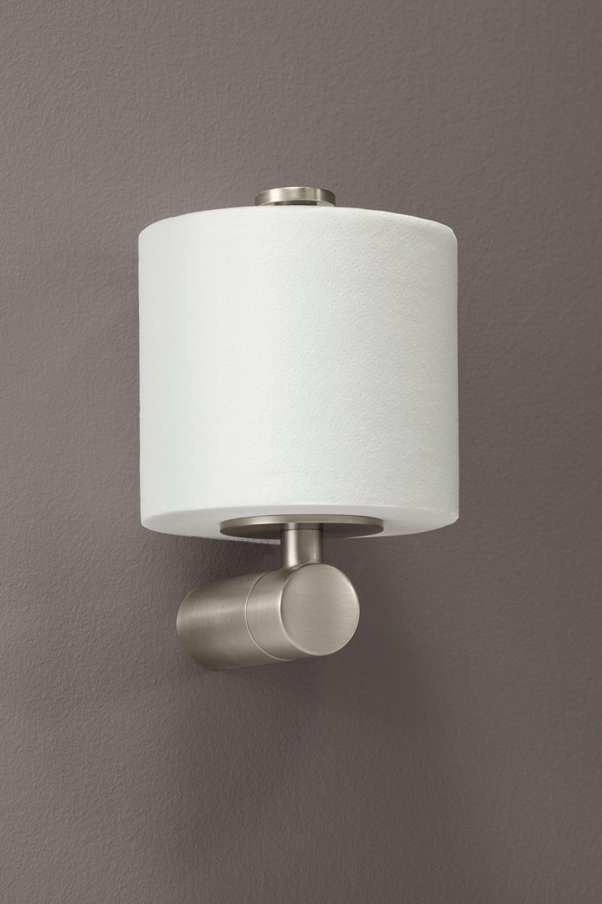 Moen Align Single Post Modern Toilet Paper Holder in Brushed Nickel - YB0409BN