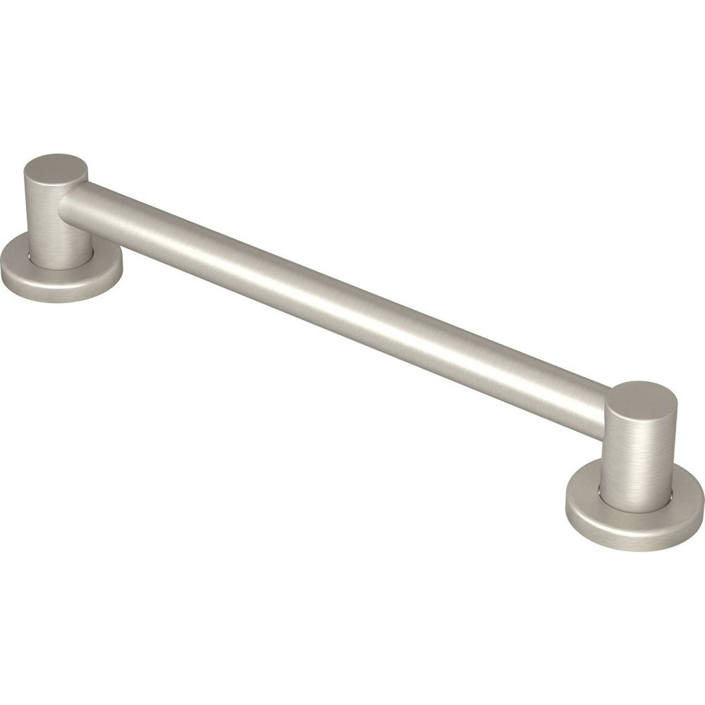 Moen Align Bathroom Safety 24 Inch Stainless Steel Modern Bathroom Grab Bar in Brushed Nickel - YG0424BN