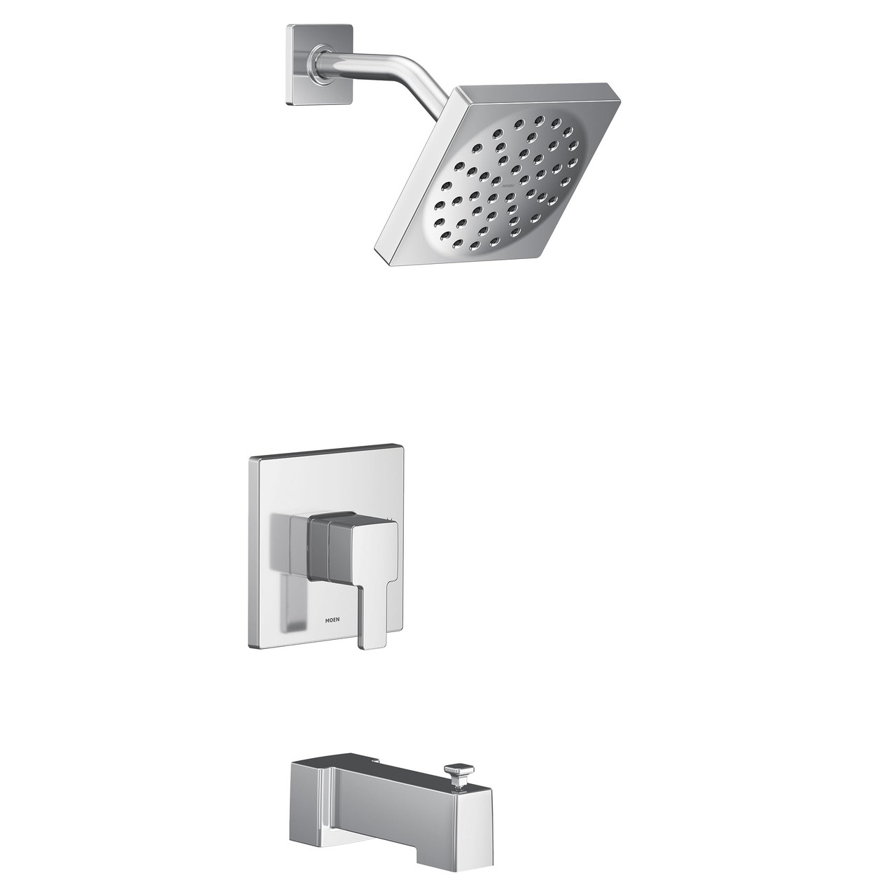 Moen 90 Degree M CORE 2 Series 1 Handle Tub and Shower Trim Kit in Chrome - UTS2713EP