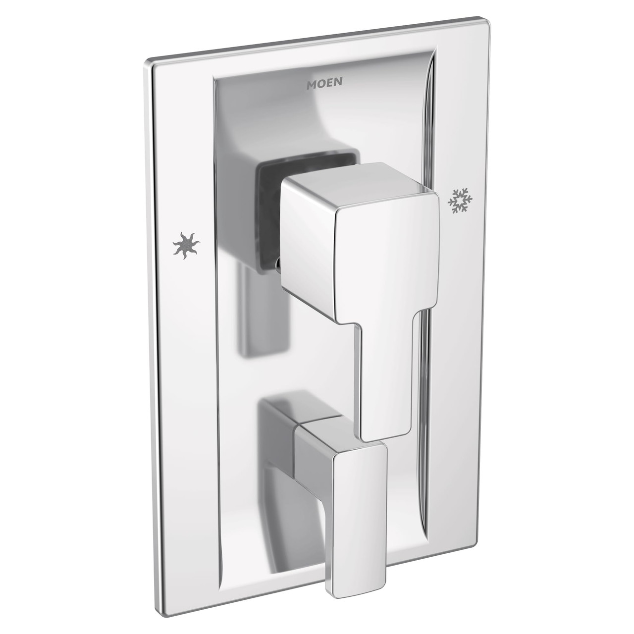 Moen 90 Degree Posi Temp Shower Valve with Built in 3 Function Transfer Valve Trim Kit in Chrome - TS2710