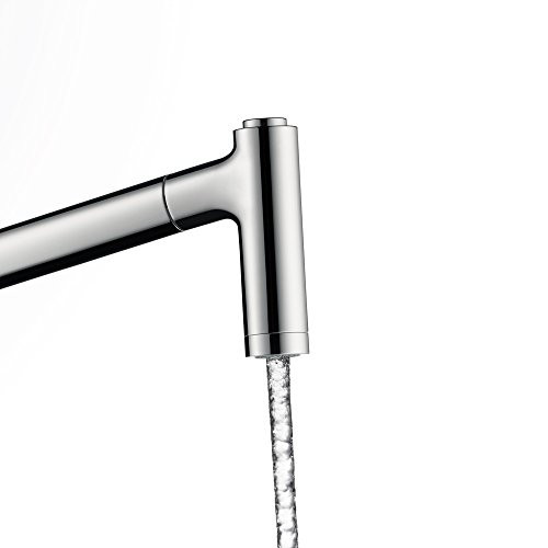Hansgrohe 04508800 Metris HighArc Prep Kitchen Faucet Steel Optik