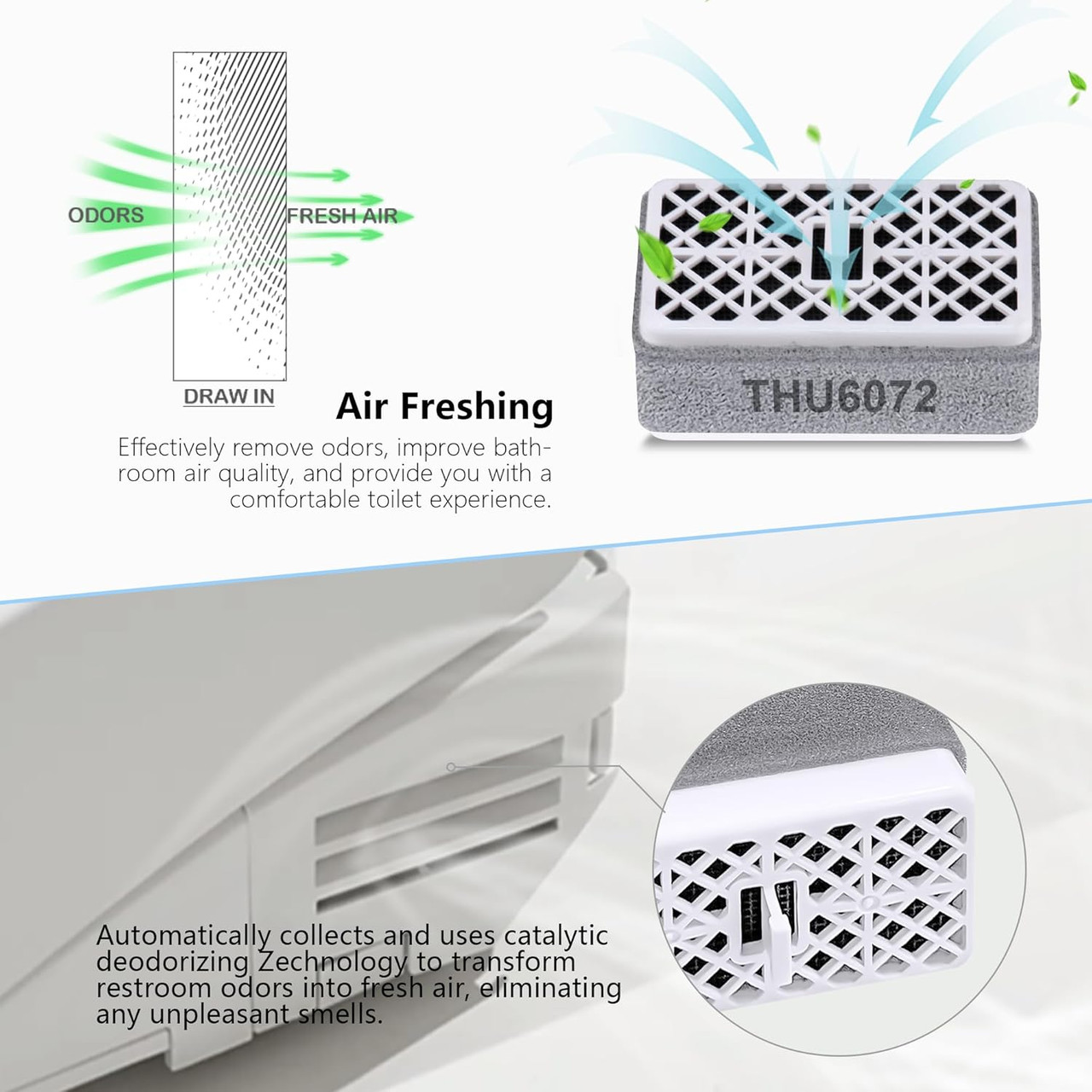 Toto Washlet Deodorizer Filter Assembly - THU6474#01