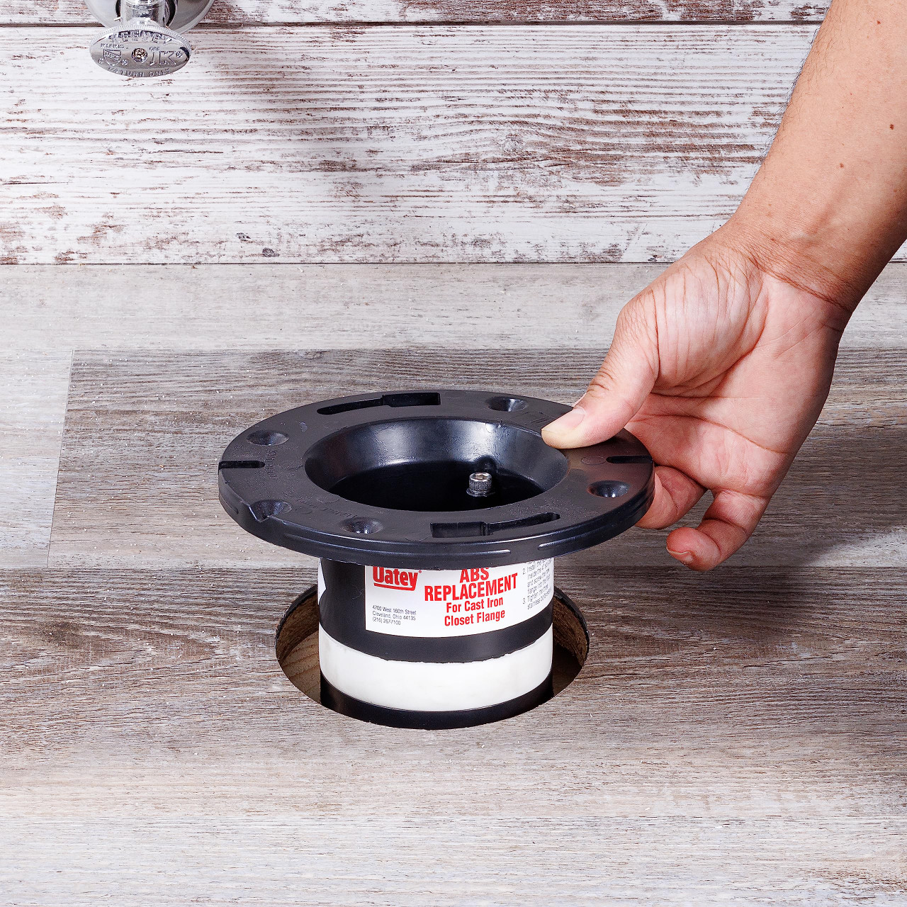 Oatey 4 in. ABS Replacement for Cast Iron Closet Flange - 43538