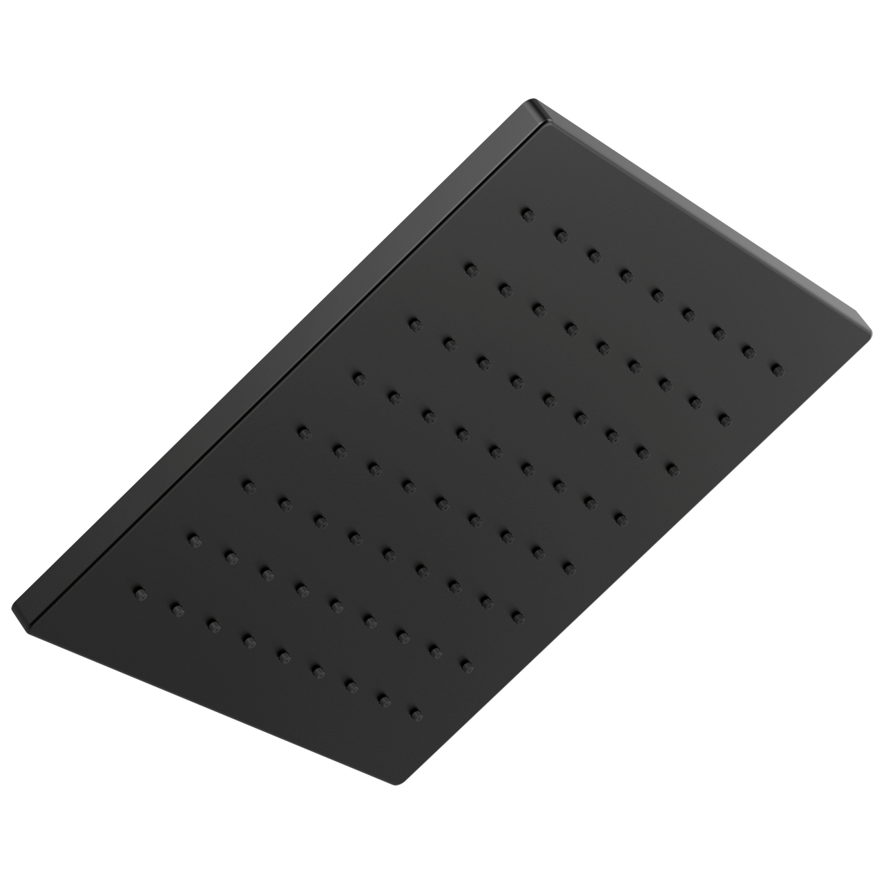 Delta Universal Showering Single-Setting Square Metal Raincan Shower Head 1.75 GPM in Matte Black Finish - 52159-BL