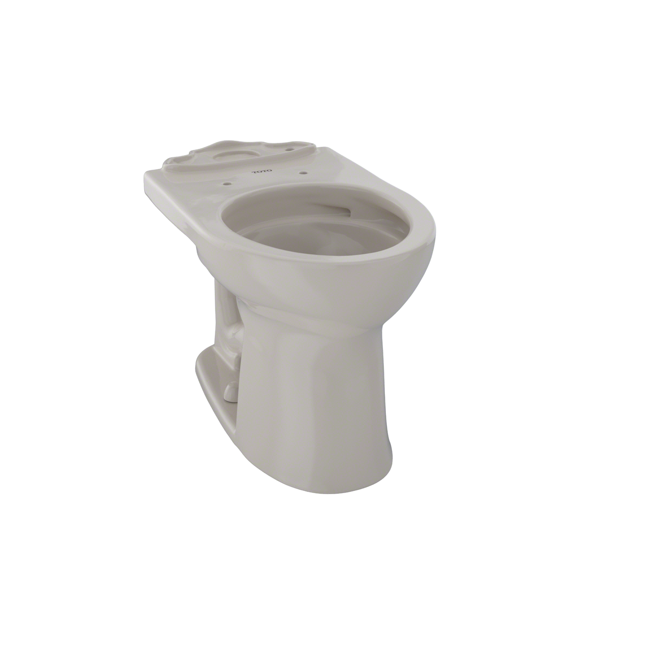 Toto Drake II Two Piece Round Universal Height Toilet Bowl Only with CEFIONTECT 0.8 and 1.28 GPF in Bone