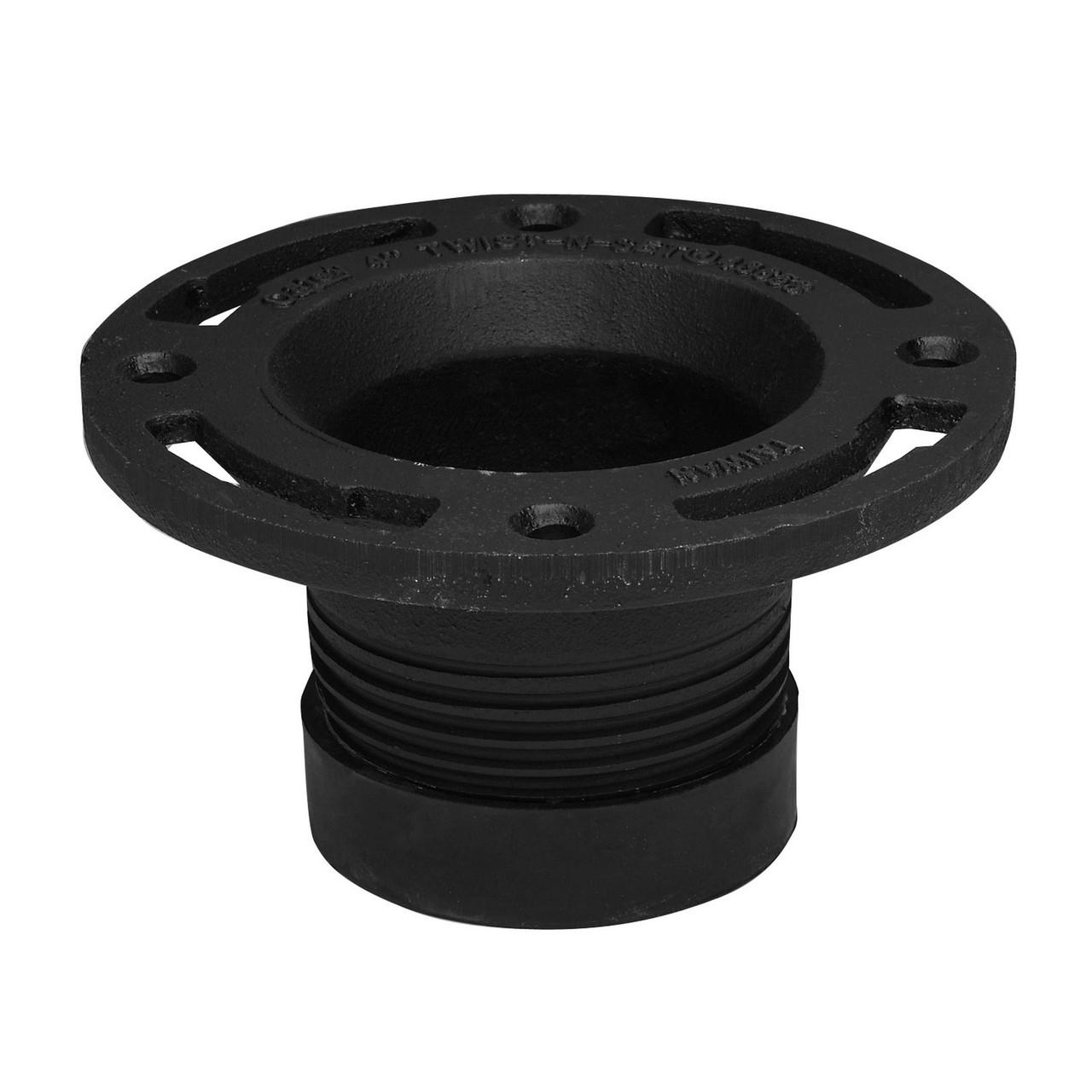 Oatey 4 in. Cast Iron Twist-N-Set Closet Flange - 43653