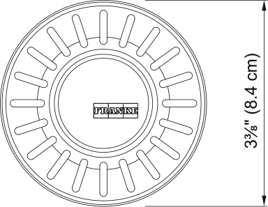 Franke 906 Strainer Basket - Chrome