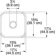 Franke CCK110-15 White Cisterna Fireclay Undermount Single Bowl