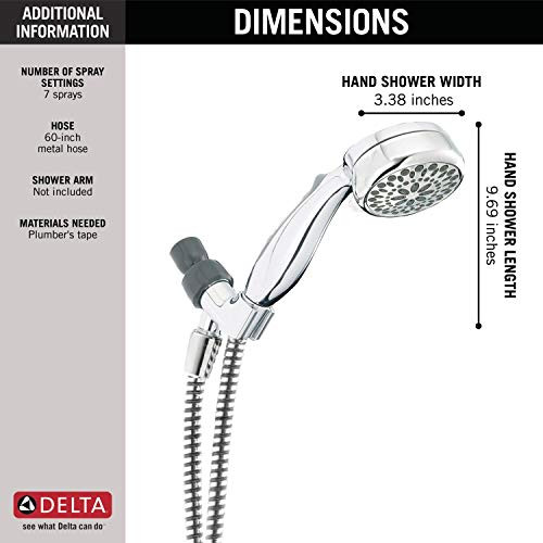 Delta Universal Showering Components 75700 7-Setting Hand Shower: Chrome