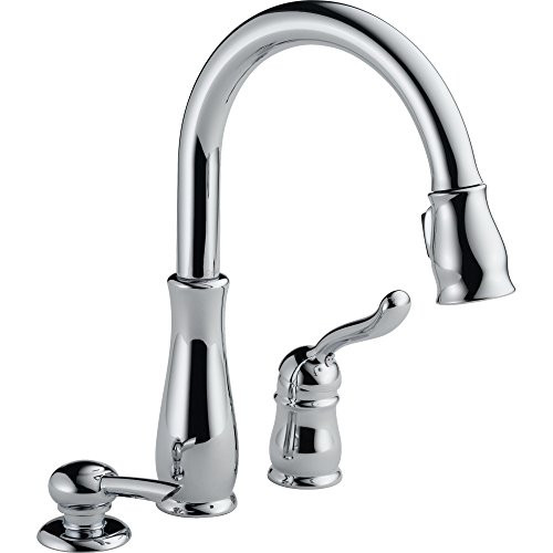 Delta 978-WE-DST Leland Single Handle Water Efficient Pull-Down Kitchen Faucet CHROME