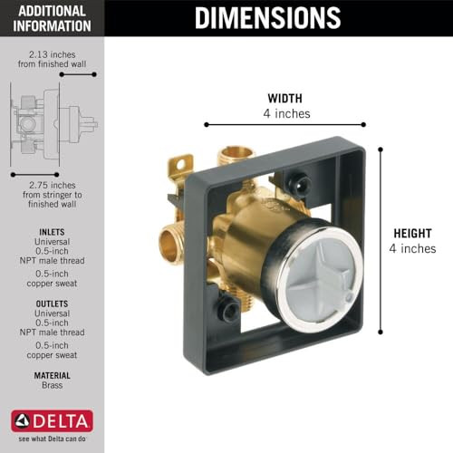 Delta R10000-UNBX Pressure Balance Rough-In Universal