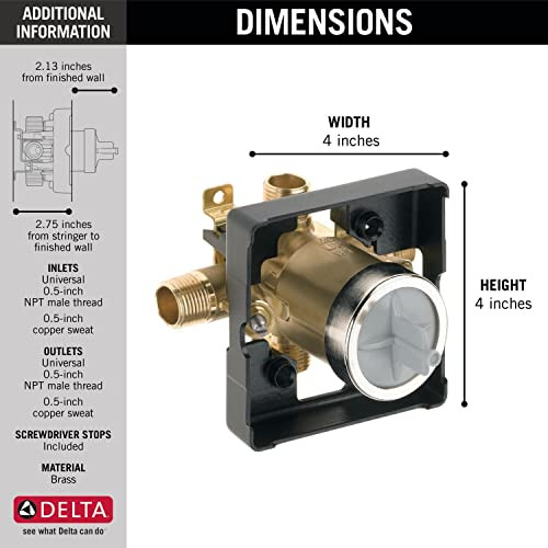 Delta R10000-UNWS Pressure Balance Tub Shower Rough Universal