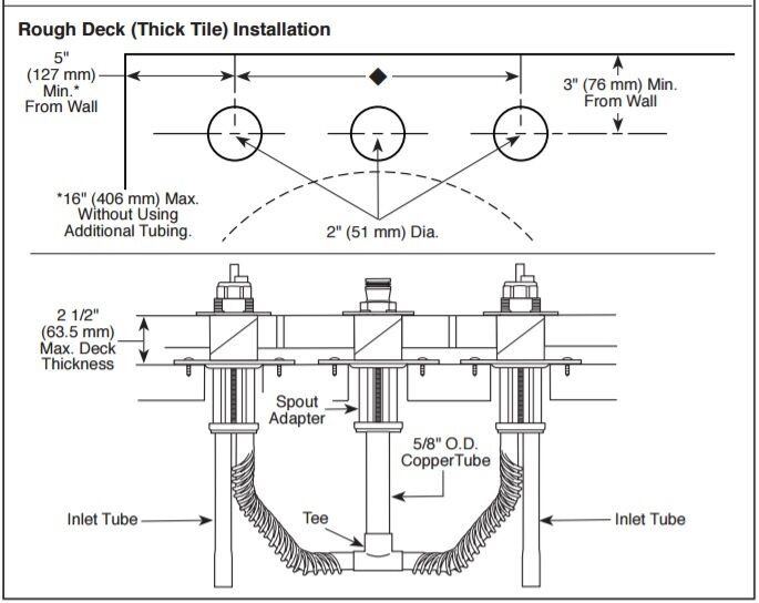 Delta R2707 Two Handle Flexible Mount