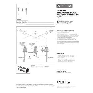 Delta RP23601 Rough - Fixed Installation - 2H