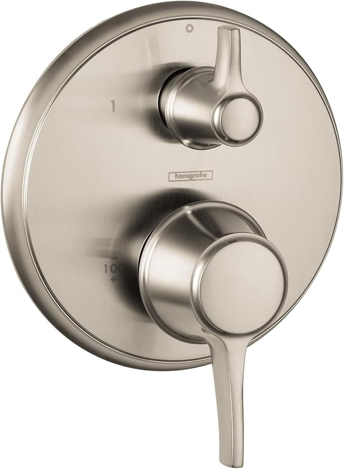 Hansgrohe 04449830 Metris C Trim Pressure Balance with Diverter POLISHED NICKEL