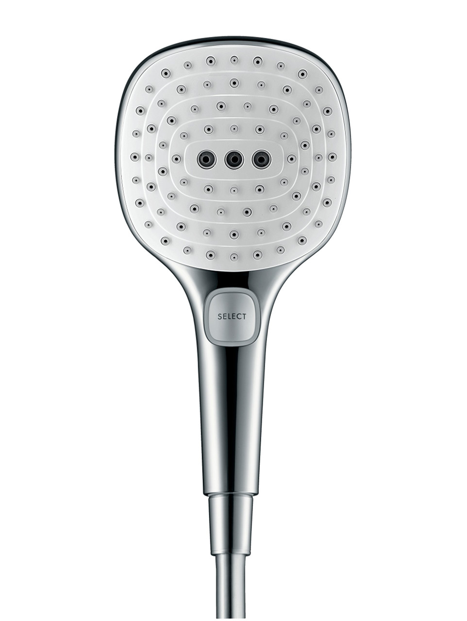 Hansgrohe 26521401 Raindance Select E Handshower 120 3-Jet, 2.5 GPM in White / Chrome