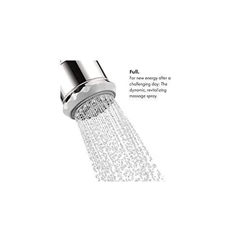 Hansgrohe 28496001 Clubmaster Shower Head 3-Jet, 2.5 GPM in Chrome