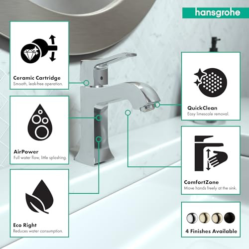 Hansgrohe 31075001 Metris C Single Hole Faucet: Chrome