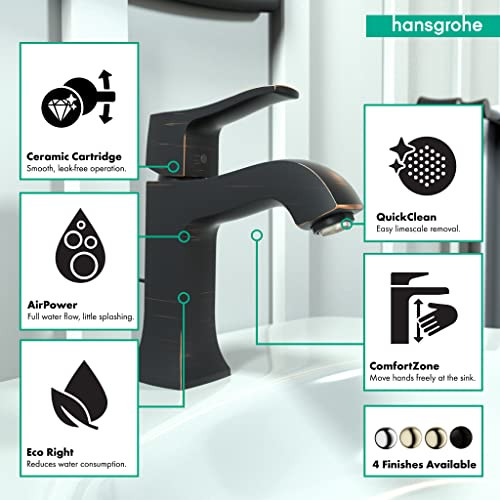 Hansgrohe 31075921 Metris C Single Hole Faucet RUBBED BRONZE