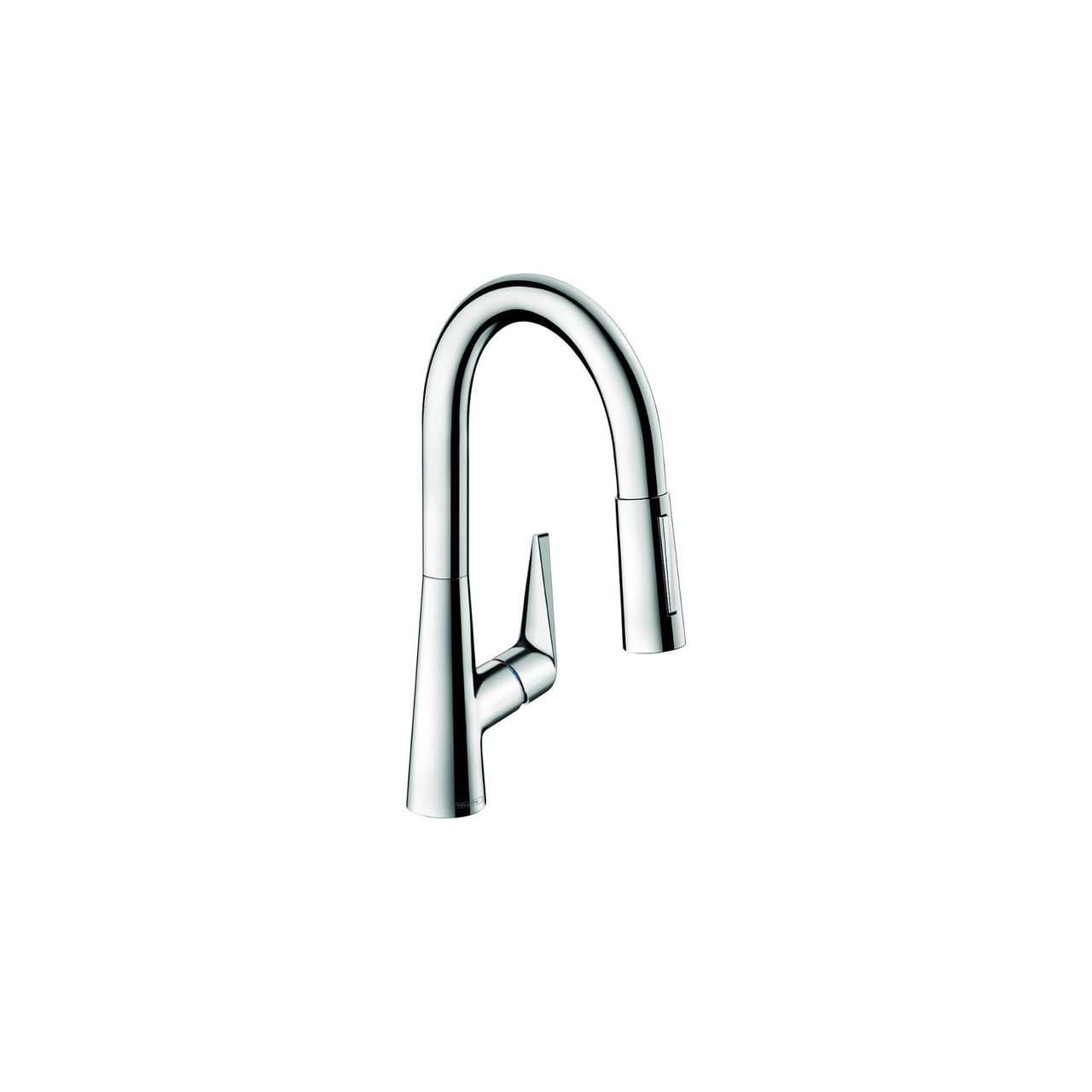 Hansgrohe 72815801 Talis S 2-Spray Prep Faucet, Pull-Out Steel Optik