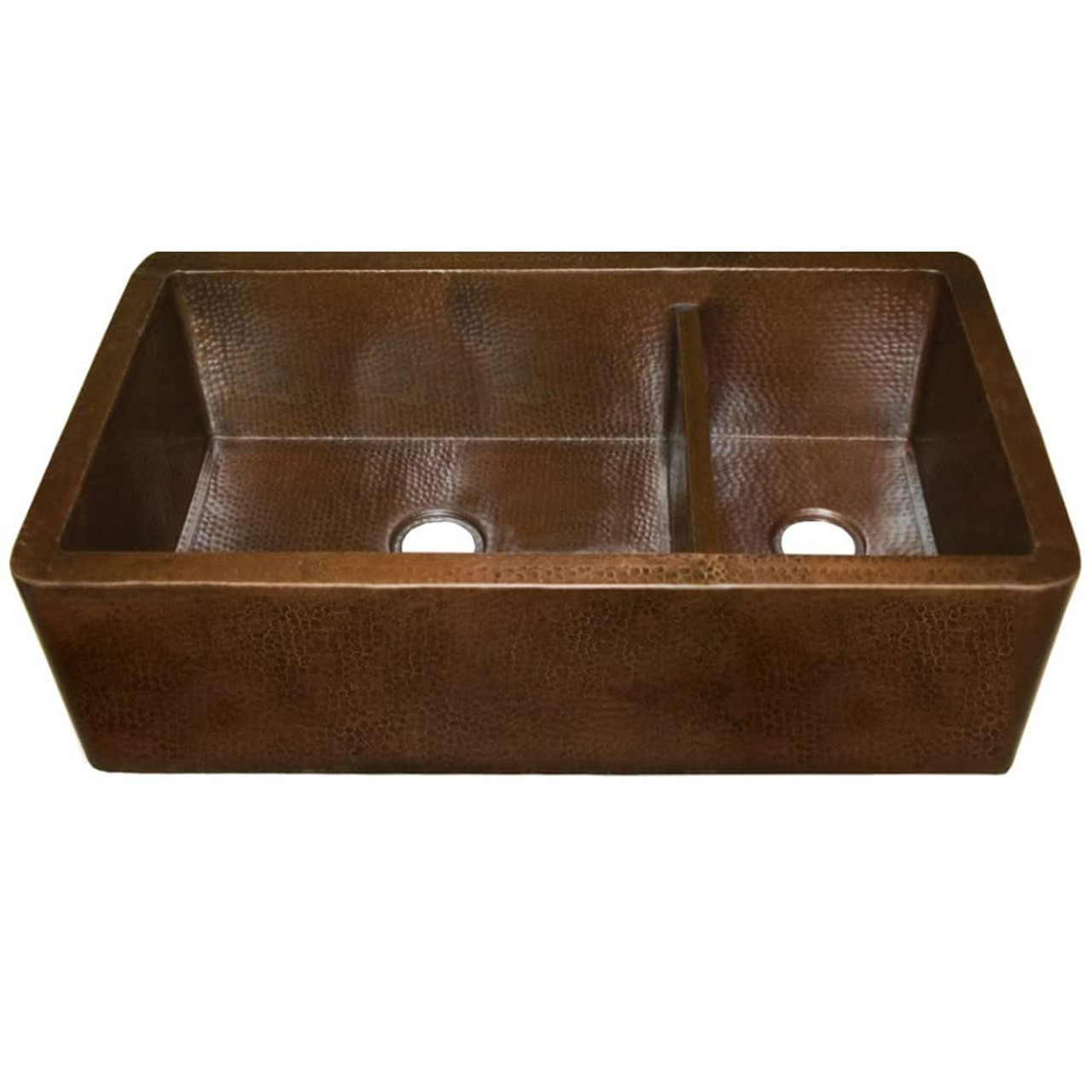 Native Trails CPK275 Cocina Duet Copper Kitchen Sink Antique Copper