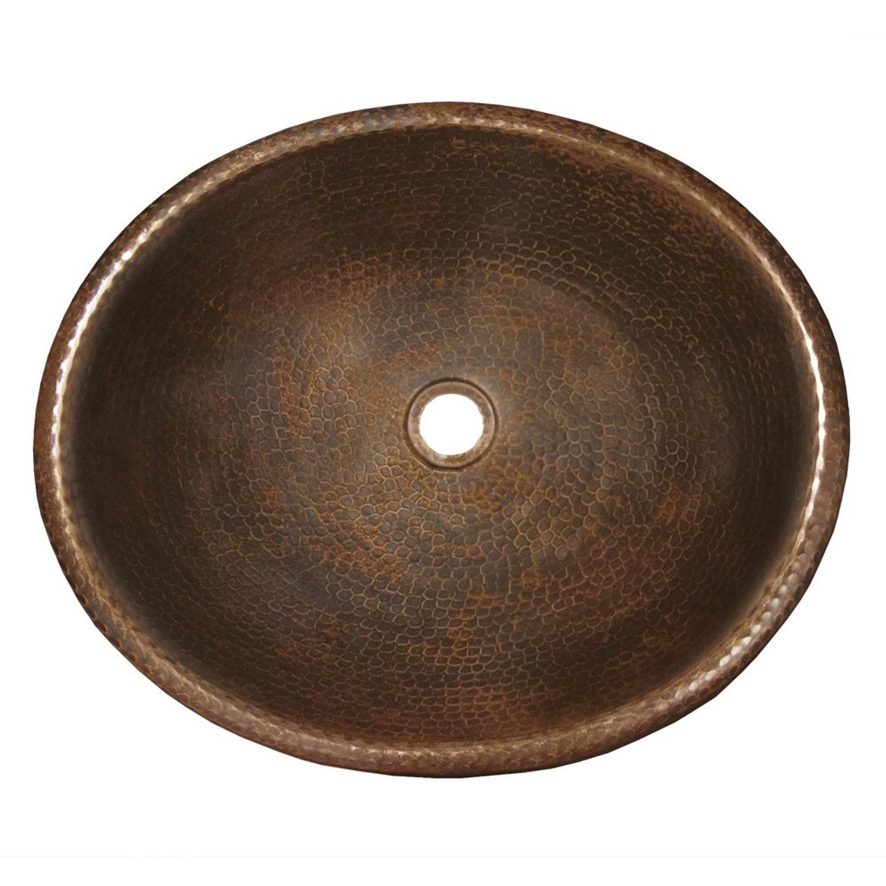Native Trails CPS242 HANA Hammered Copper Self-Rimming Bathroom Sink