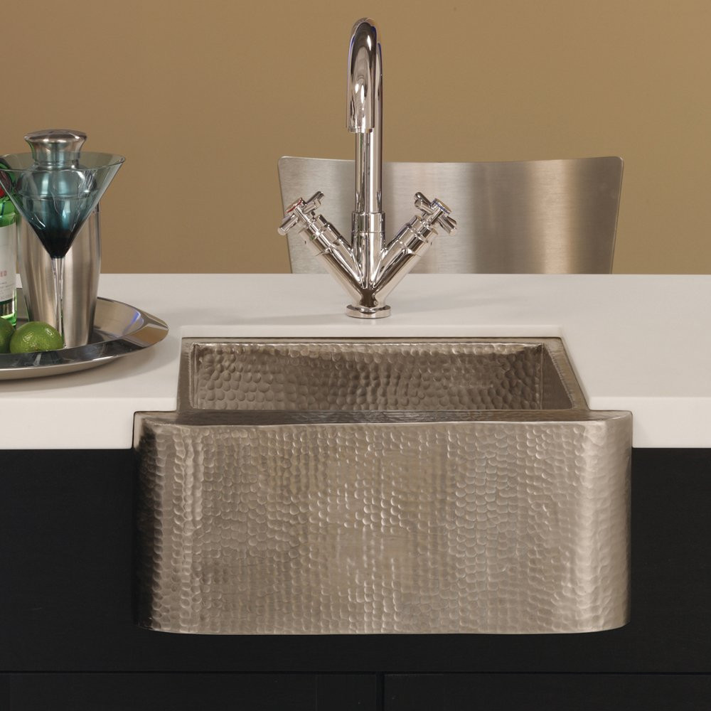 Native Trails CPS513 CABANA: Hammered Copper Undermount Bar/Prep Sink