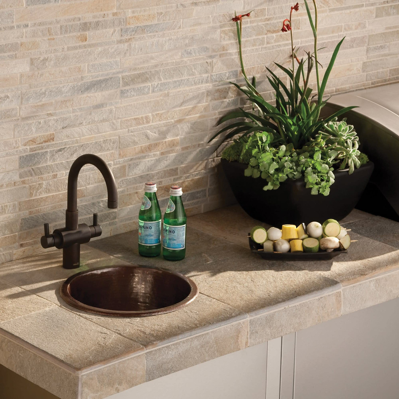 Native Trails CPS535 DIEGO: Hammered Copper Bar/Prep Sink