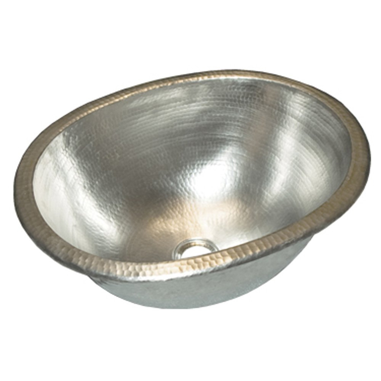 Native Trails CPS555 LAGUNA Hammered Copper Bathroom Vessel Sink Brushed Nickel