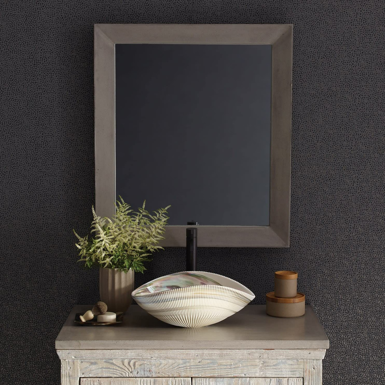 Native Trails NSMR3430-P Portola Large Mirror: Pearl