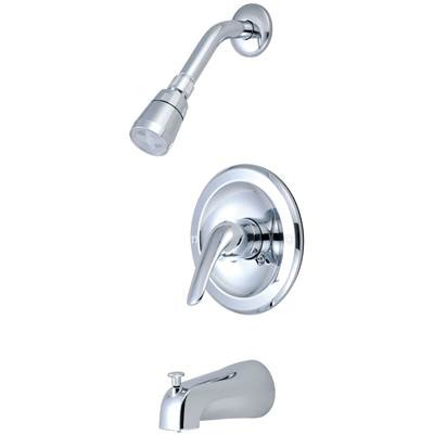Olympia P-2000 ELITE Series Single Handle Tub/Shower Set: Chrome