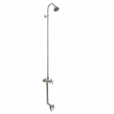 Outdoor Shower Company WM442CHVFS Wall Mount Short Cold Water Shower