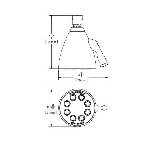 Speakman S-2252 Icon Collection Adjustable Shower Head: Polished Chrome