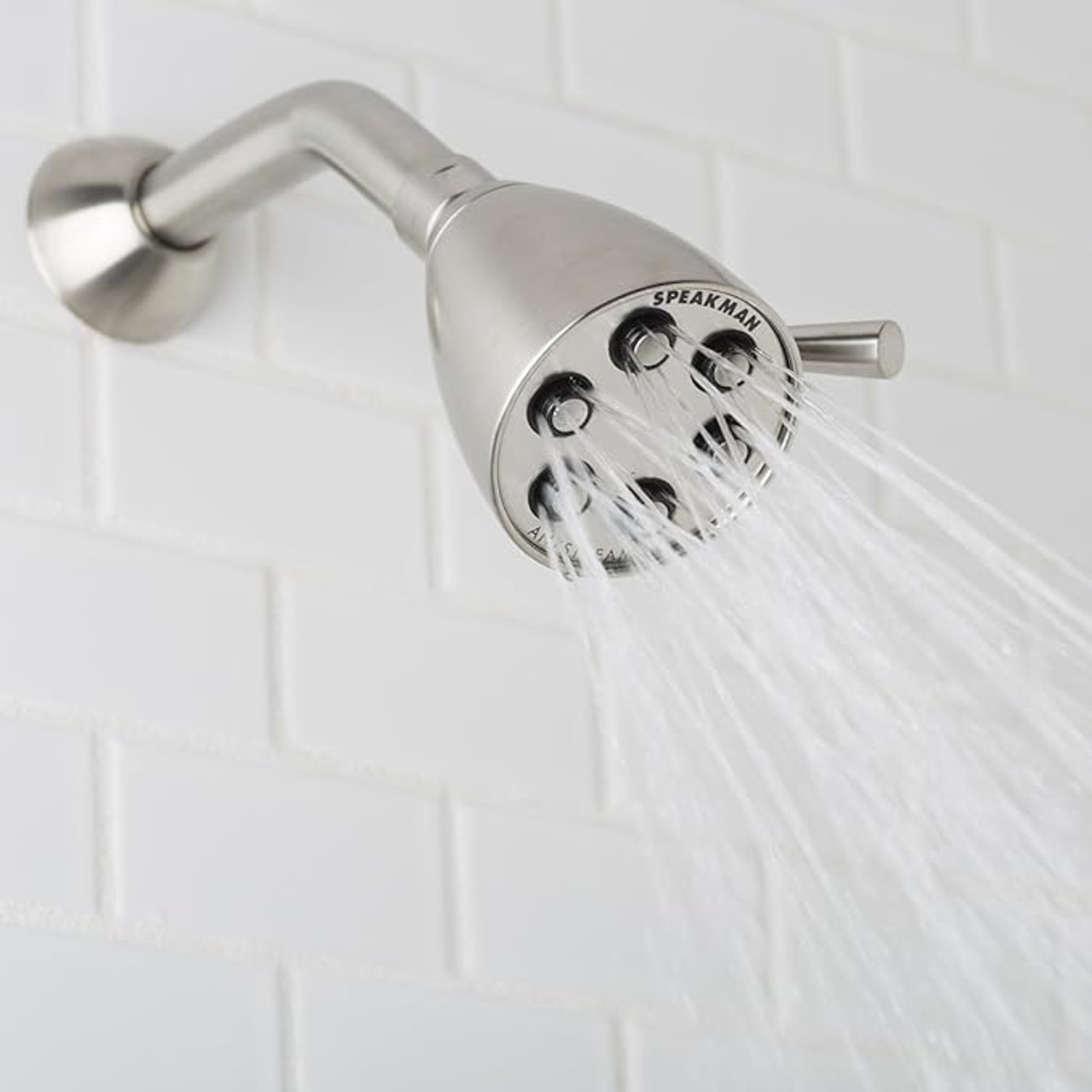 Speakman S-2252-BN Icon Collection Adjustable Shower Head: Brushed Nickel