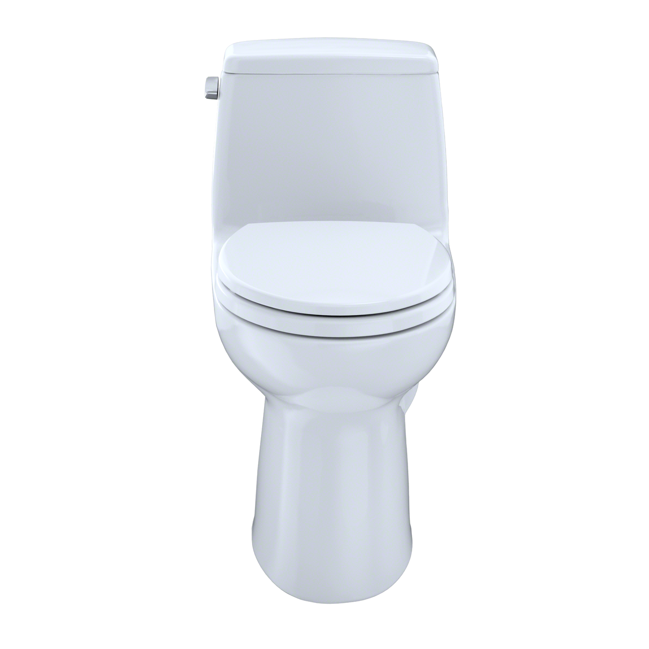 Toto UltraMax One Piece Elongated Sleek Toilet with CEFIONTECT 1.6 GPF with SS114 SoftClose Seat in Cotton White