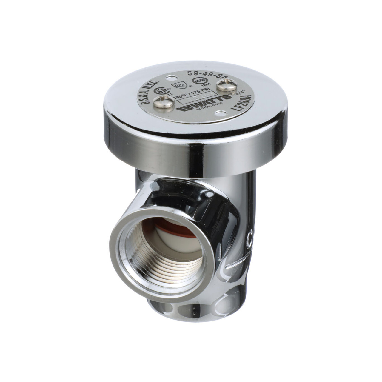 Watts LF288A Vacuum Breaker 3/4 Inch Lead Free Chrome