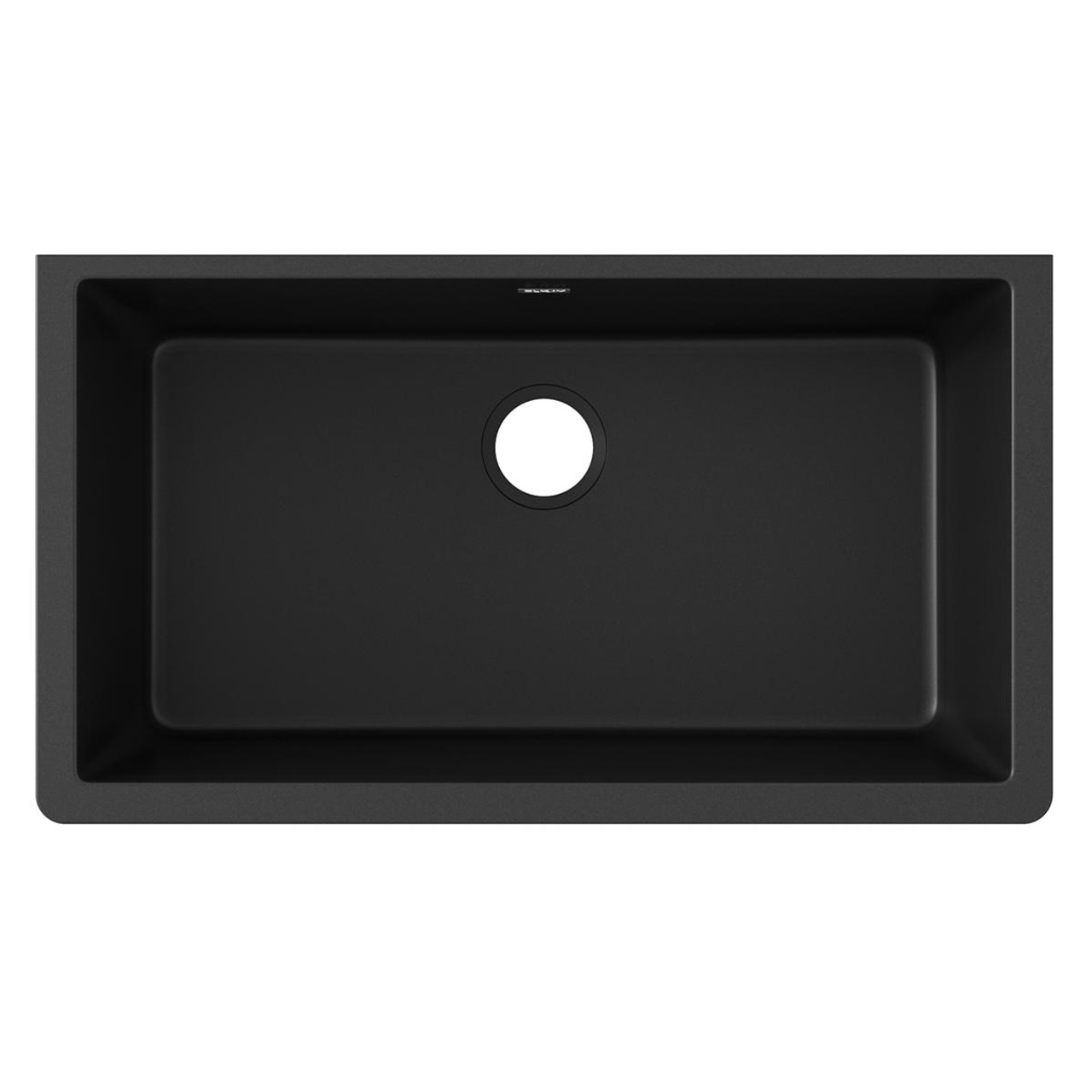 Elkay Quartz Classic 33" x 18-7/16" x 9-7/16" Single Bowl Undermount Sink Black