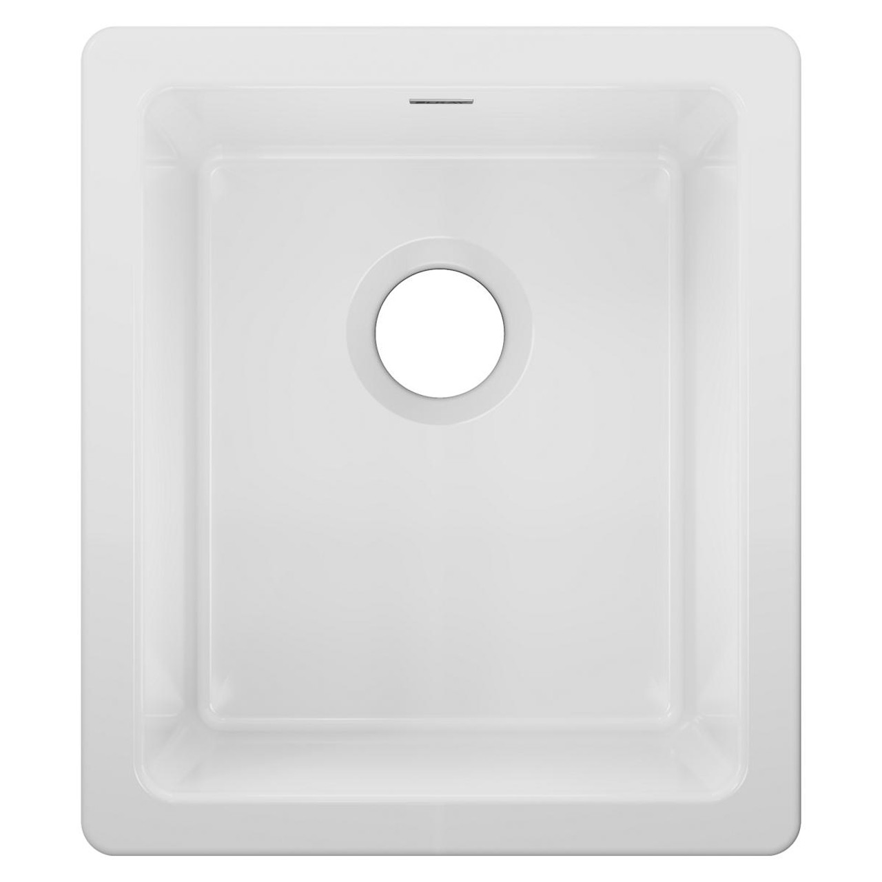 Elkay Fireclay 16-7/16" x 18-15/16" x 9-1/16" Single Bowl Undermount Bar Sink, White