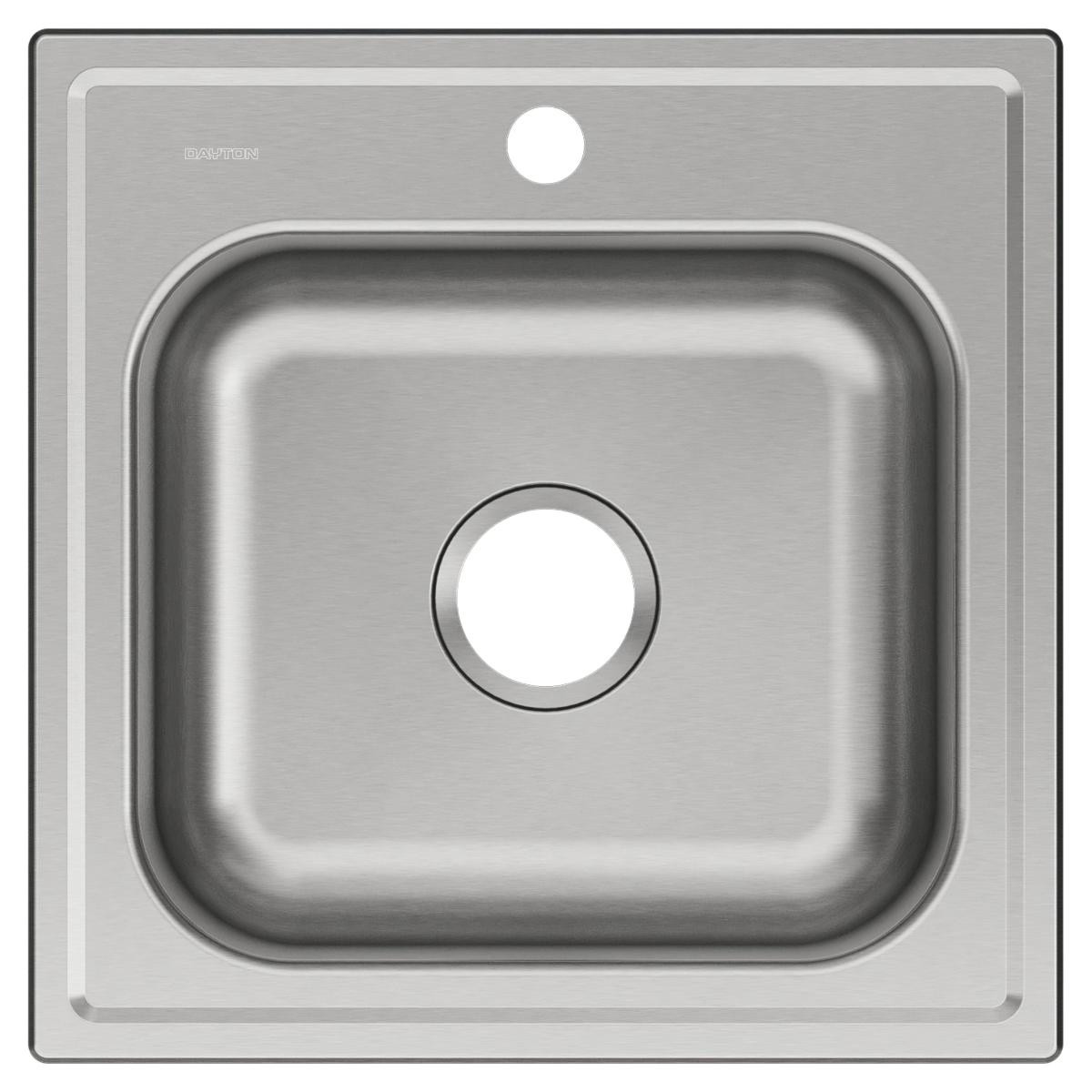 Elkay Dayton Stainless Steel 20" x 20" x 10-1/8", 1-Hole Single Bowl Drop-in Laundry Sink