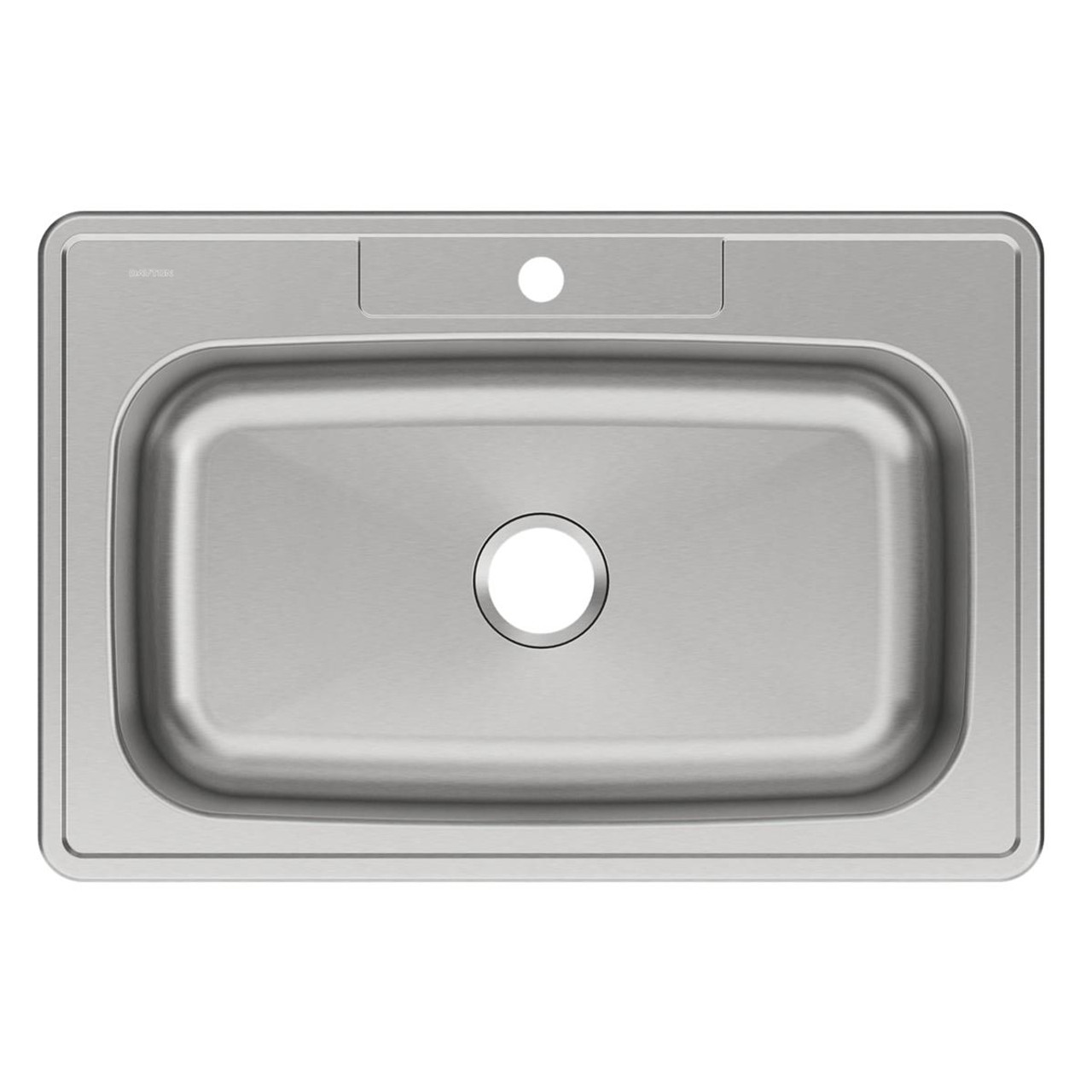 Elkay Dayton Stainless Steel 33" x 22" x 8-1/16" 1-Hole Single Bowl Drop-in Sink