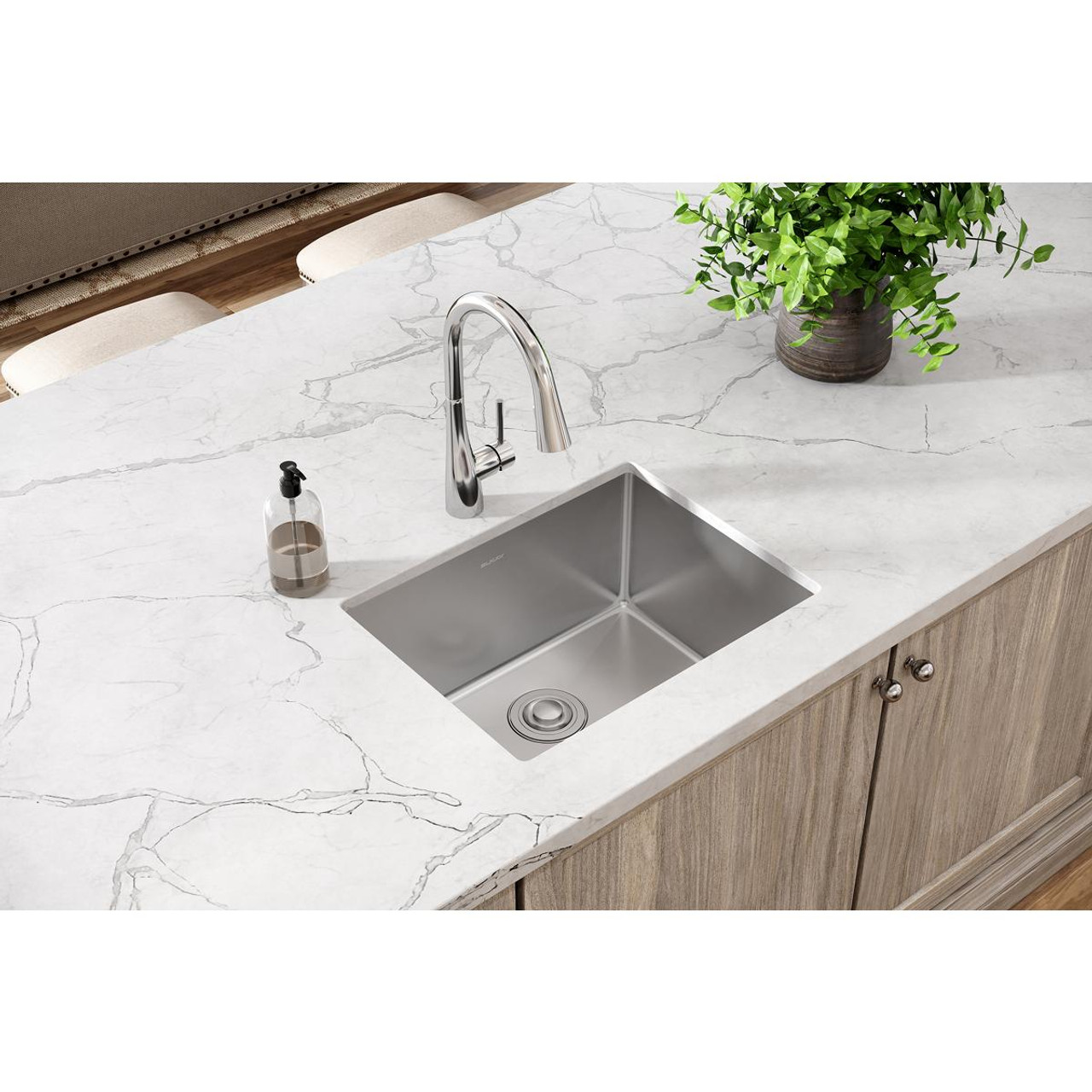 Elkay Crosstown 16 Gauge Stainless Steel 23-1/2" x 18-1/4" x 10" Single Bowl Undermount Sink