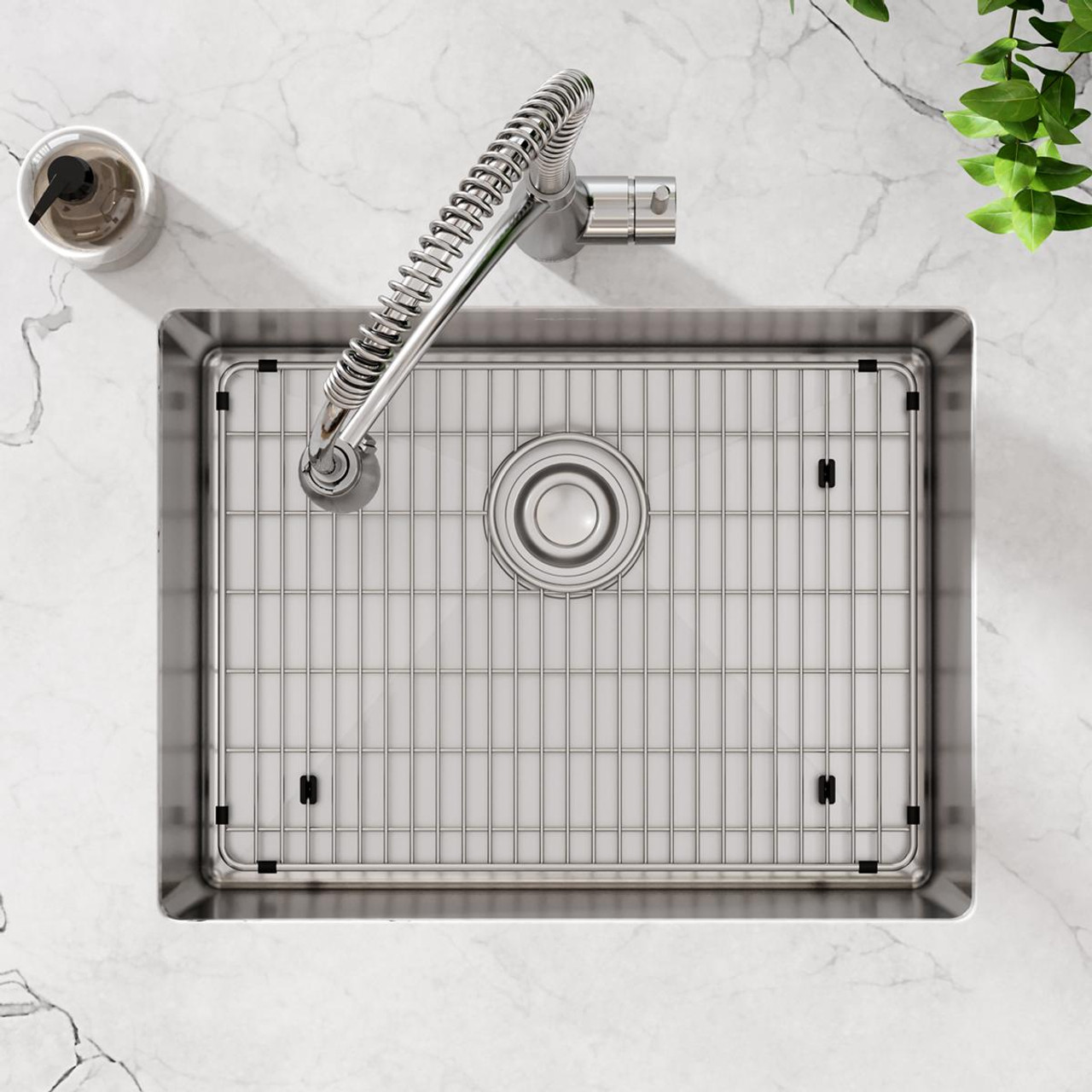 Elkay Crosstown 16 Gauge Stainless Steel 23-1/2" x 18-1/4" x 8" Single Bowl Undermount Sink Kit