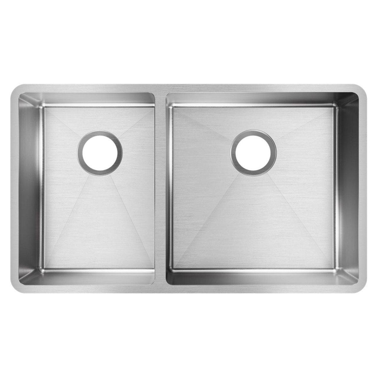 Elkay Crosstown 18 Gauge Stainless Steel 31-1/2" x 18-1/2" x 9" 40/60 Double Bowl Undermount Sink