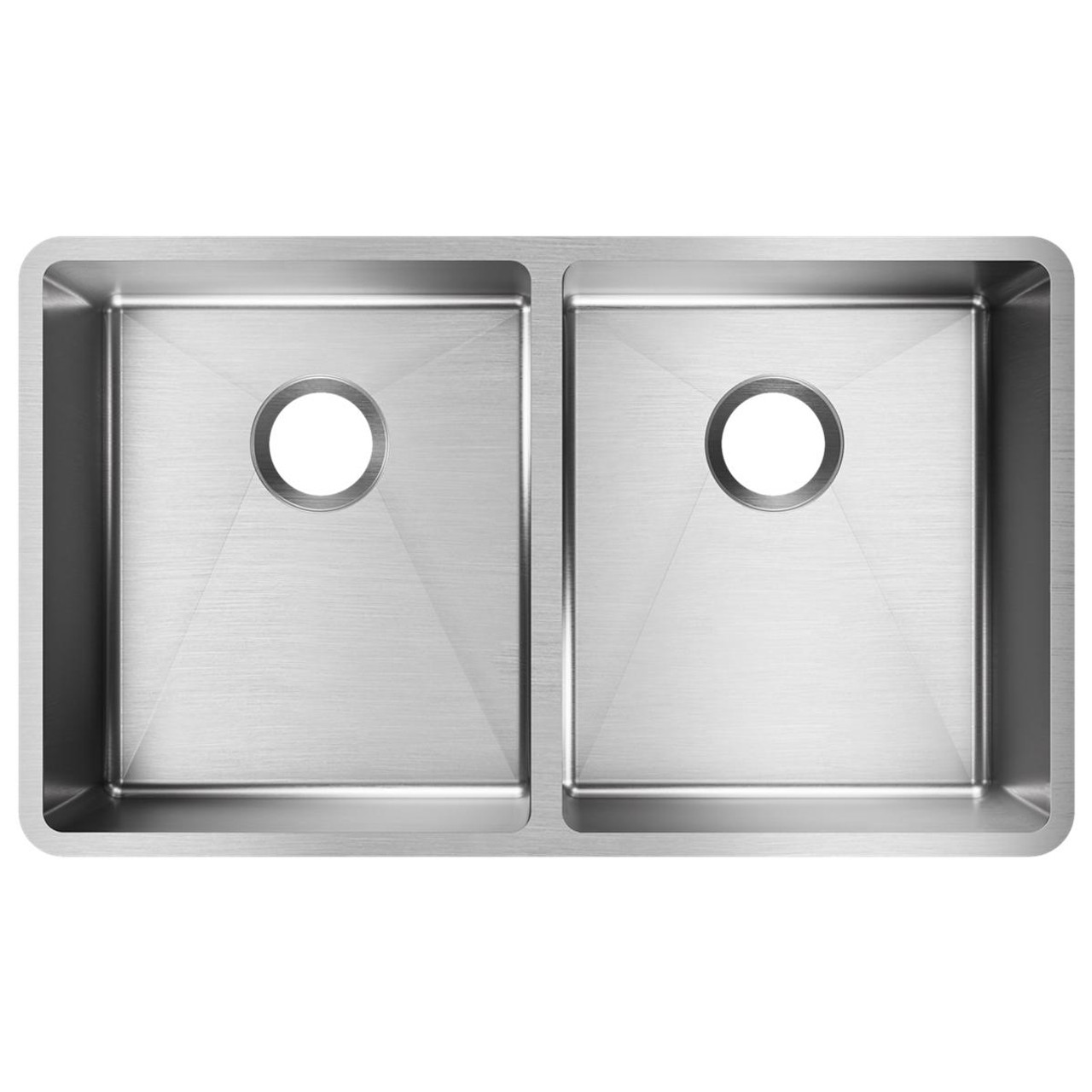Elkay Crosstown 18 Gauge Stainless Steel 31-1/2" x 18-1/2" x 9", Equal Double Bowl Undermount Sink