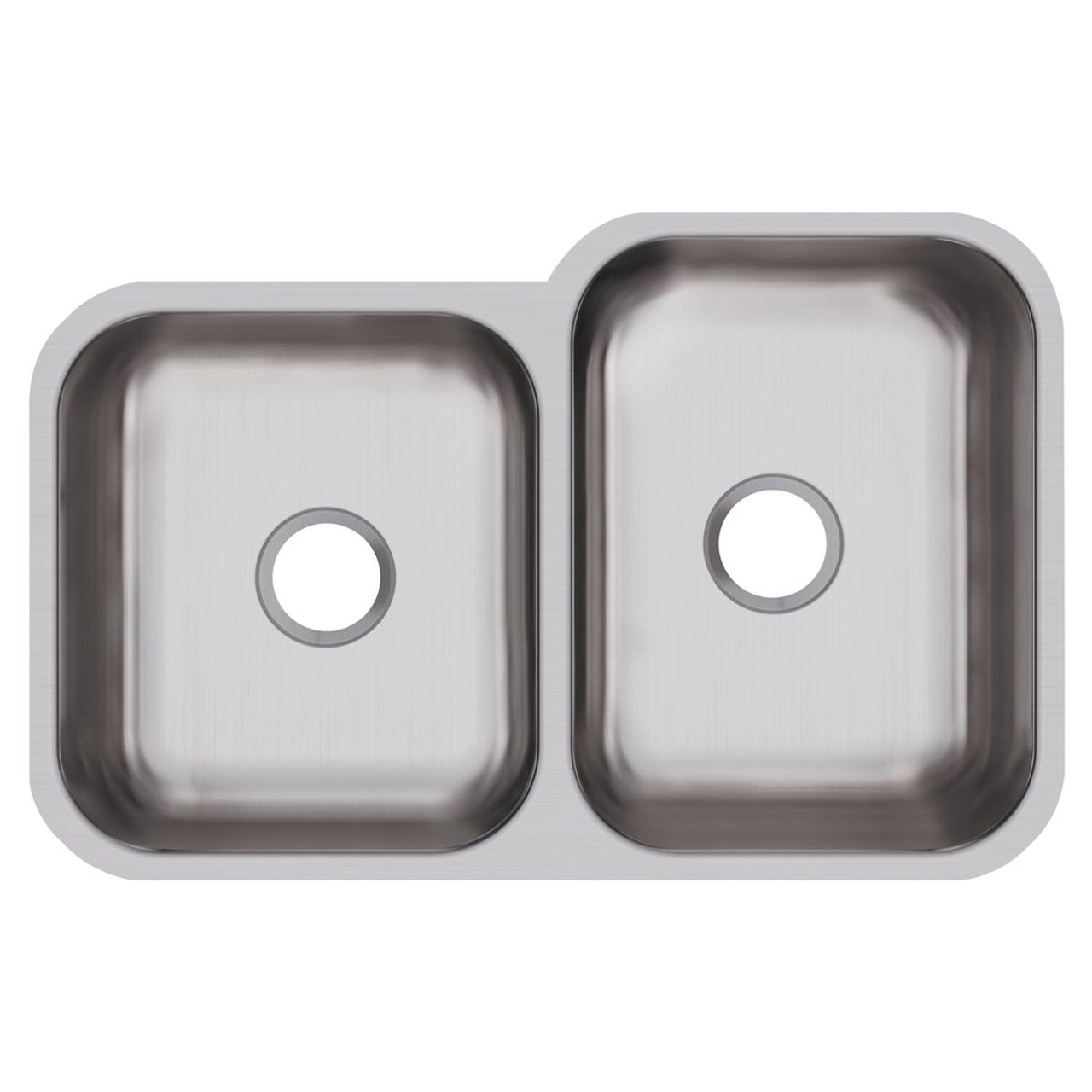 Elkay Dayton Stainless Steel 31-3/4" x 20-1/2" x 10" 40/60 Double Bowl Undermount Sink - DXUH312010L